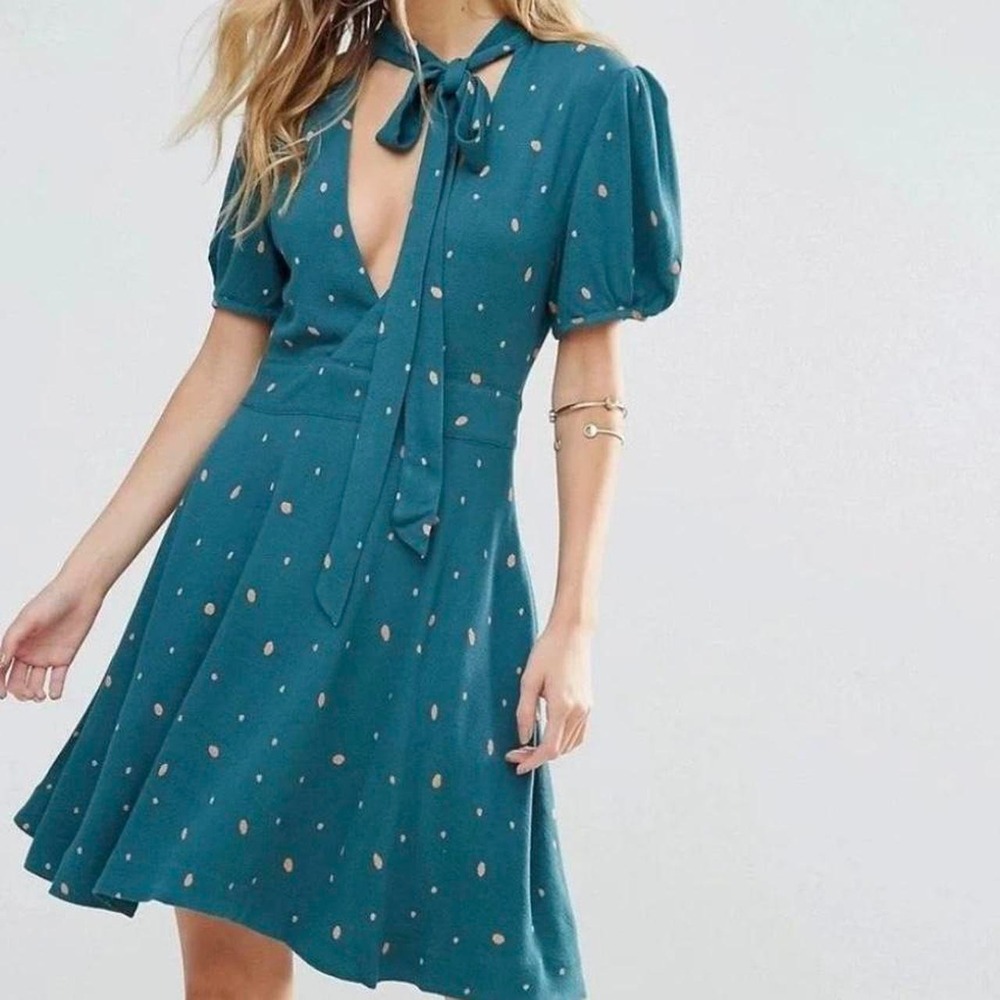 Free People mini dress, reversible Abbie design